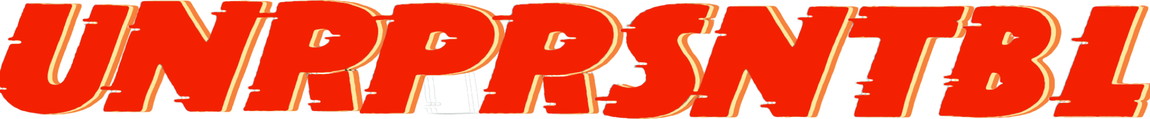 Logo for UNRPRSNTBL (pronounced "unprepresentable")